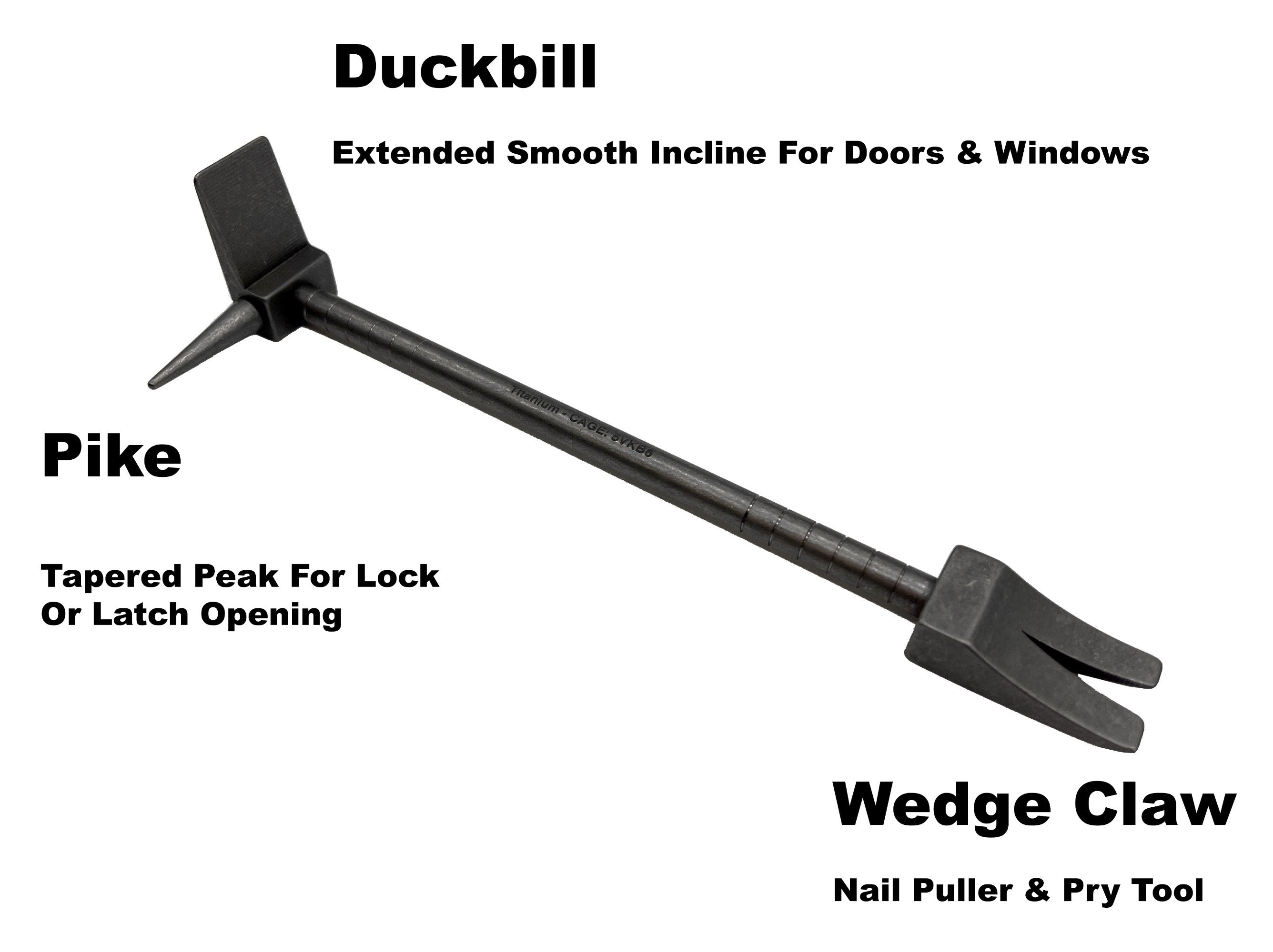 Ti Hooligan Forced Entry Tool - Titanium - CountyComm