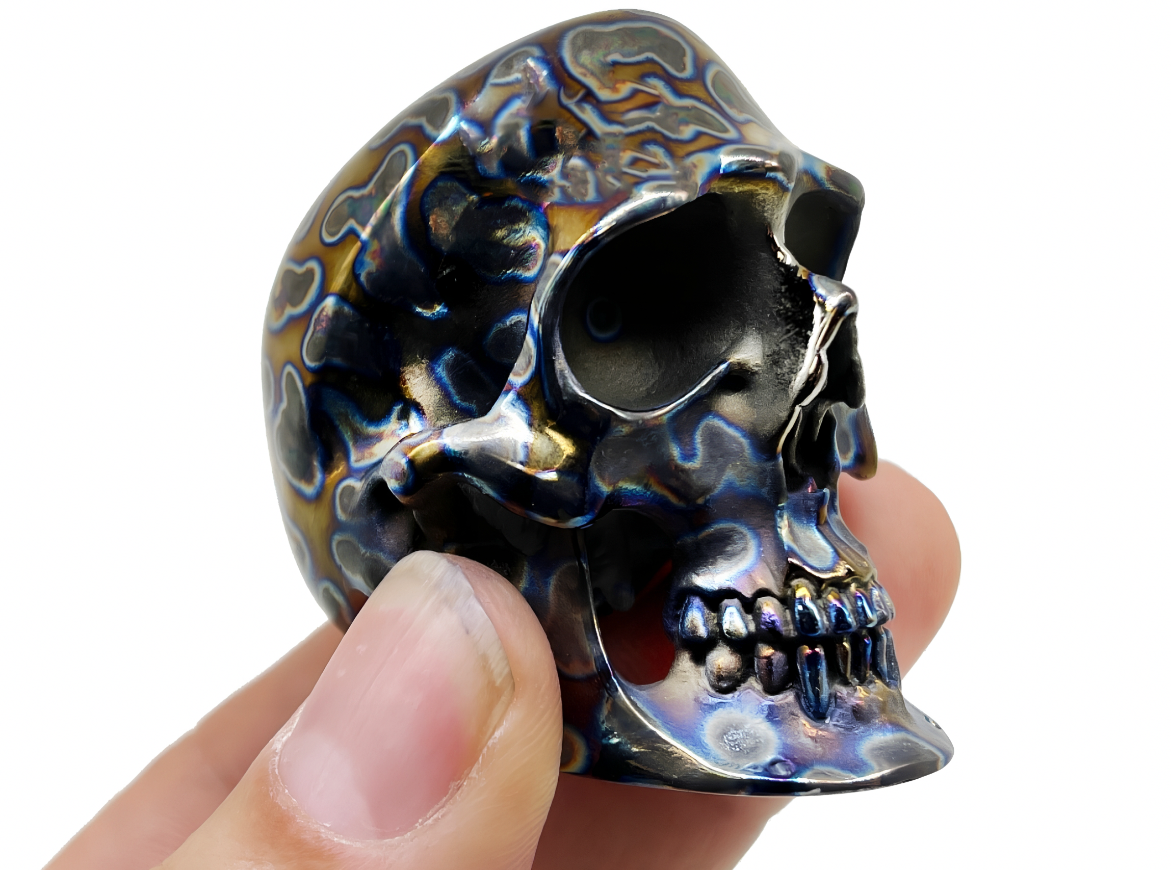 Tiger Stripe - Custom - Colossus Titanium Skull