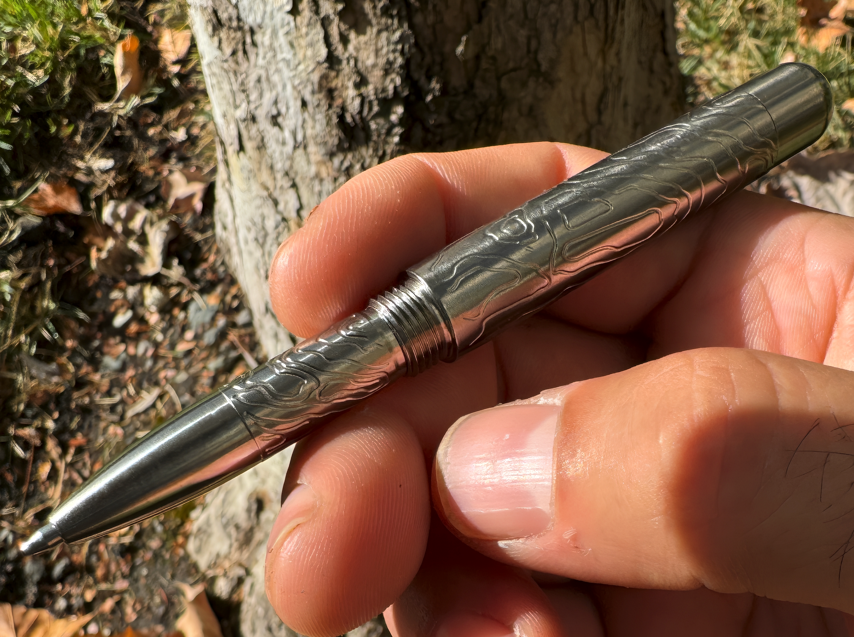 Titanium Embassy Pen ( Rev 8 ) - Topography Edition!