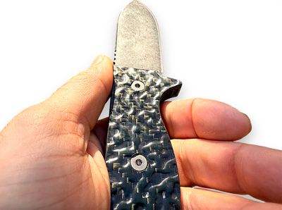 R4A - Ready 4 Action Knife / D2 Fixed Blade ( Contour-Tex Carbon Fiber Scales ) 🚨 Cyber Deal 🚨