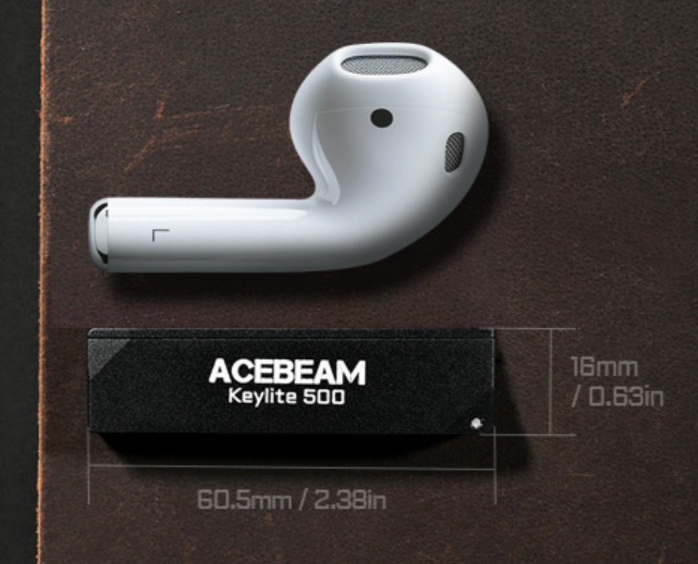 Keylite 500 - High Lumens Ultra Compact Keychain Flashlight - Acebeam®