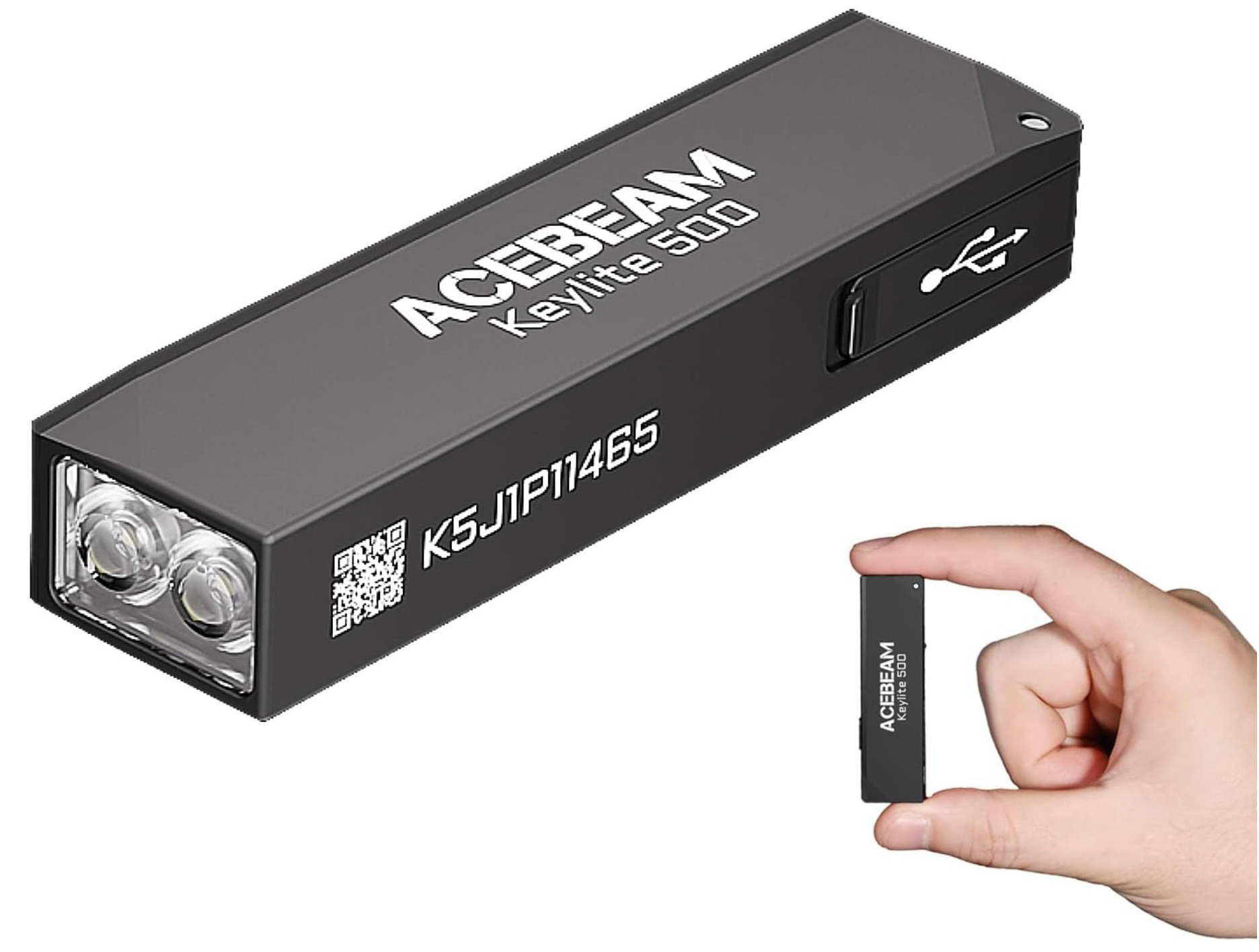 Keylite 500 - High Lumens Ultra Compact Keychain Flashlight - Acebeam®