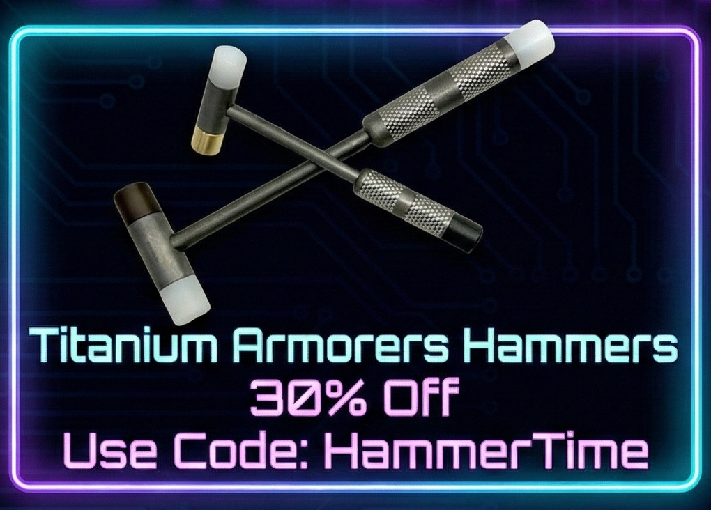 Titanium Armorers Precision Hammer by Maratac® ( 2 New Variants ) 🔥 Cyber Deal! 🔥