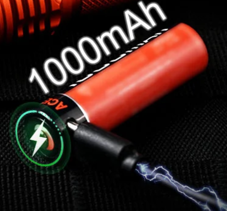 TAC AA 2.0 Tactical EDC AA Flashlight, 900 High Lumen 280M Ultra Long Rang - Cobalt Blue ( New )