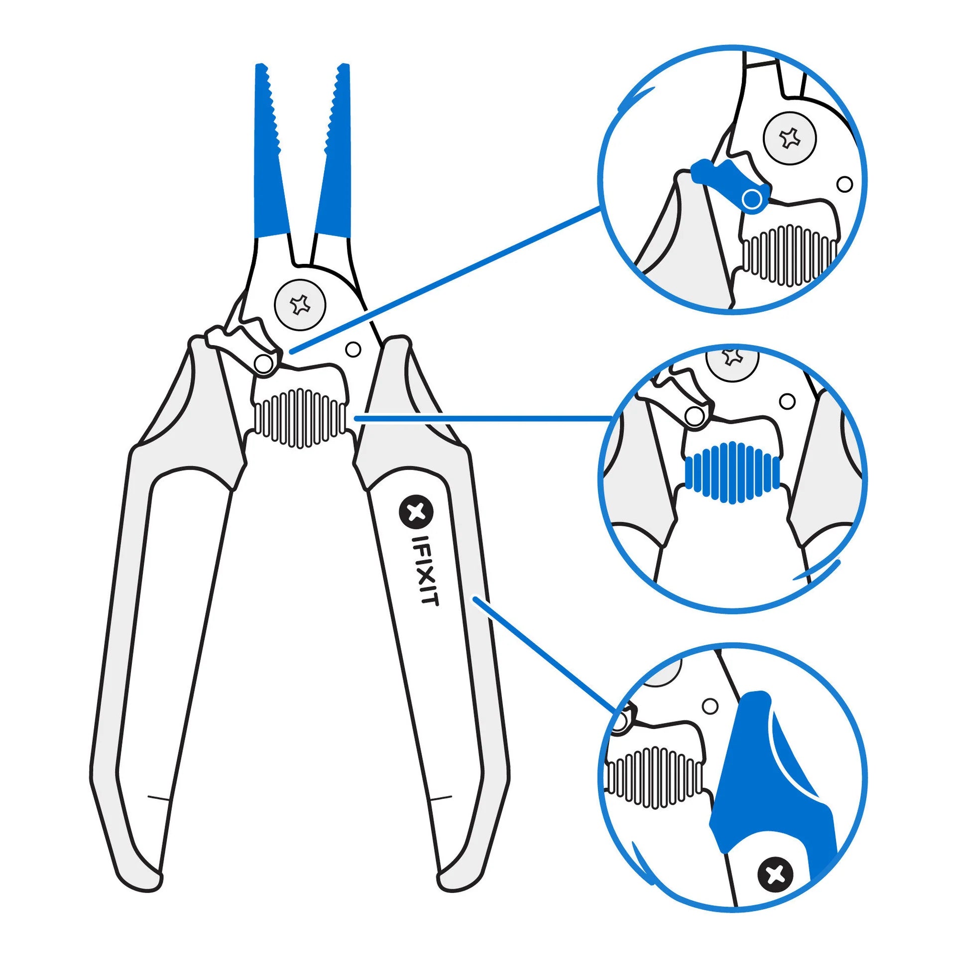 Needle Nose Pliers With Locking Mandible - IFIXIT -