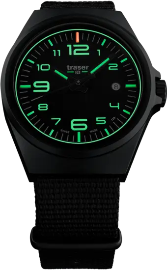 Traser ( Black  PVD ) P59 Essential M Watch w/Trigalight Tritium + SuperLuminova ( New )