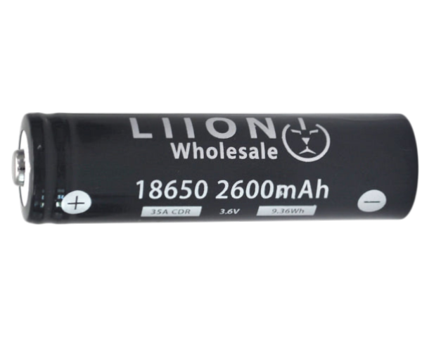 Button Top - Molicel INR-18650 P26A 35A 2600mAh Battery