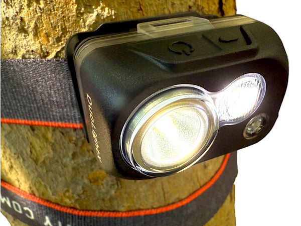 DuoLightX Headlamp - Dual Power Options Included - by Maratac