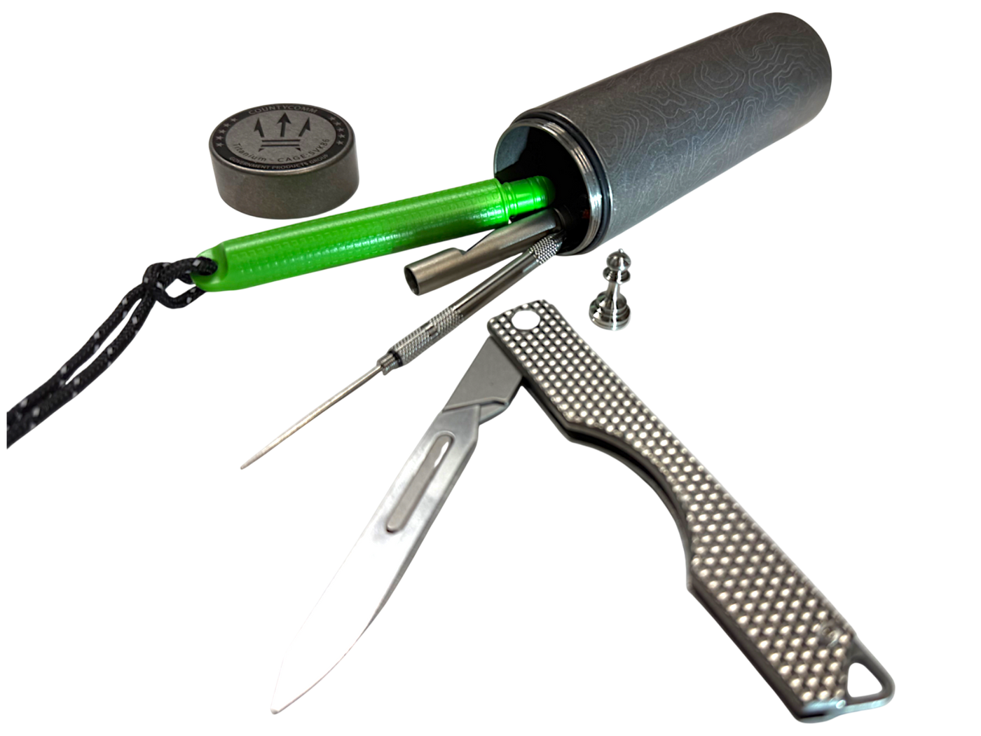 Oversized Pocket Glovebox - Titanium Topo EDC Capsule by Maratac® 🔥 More Coming Soon!