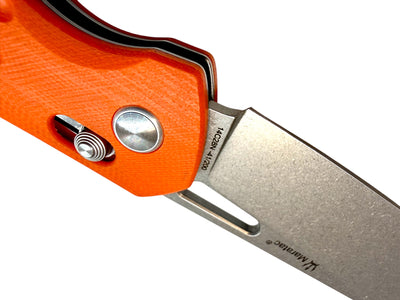 Urban Navigator - Cross Bar - Pocket Knife By Maratac® - Orange G10 - 🔥 New 🔥