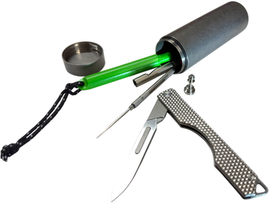 Oversized Pocket Glovebox - Titanium Topo EDC Capsule by Maratac® 🔥 More Coming Soon!