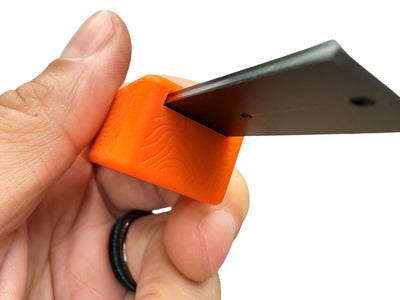 Tiny Delrin Pocket Box - ( Gen 3 ) Topo + Orange Silicone Holder