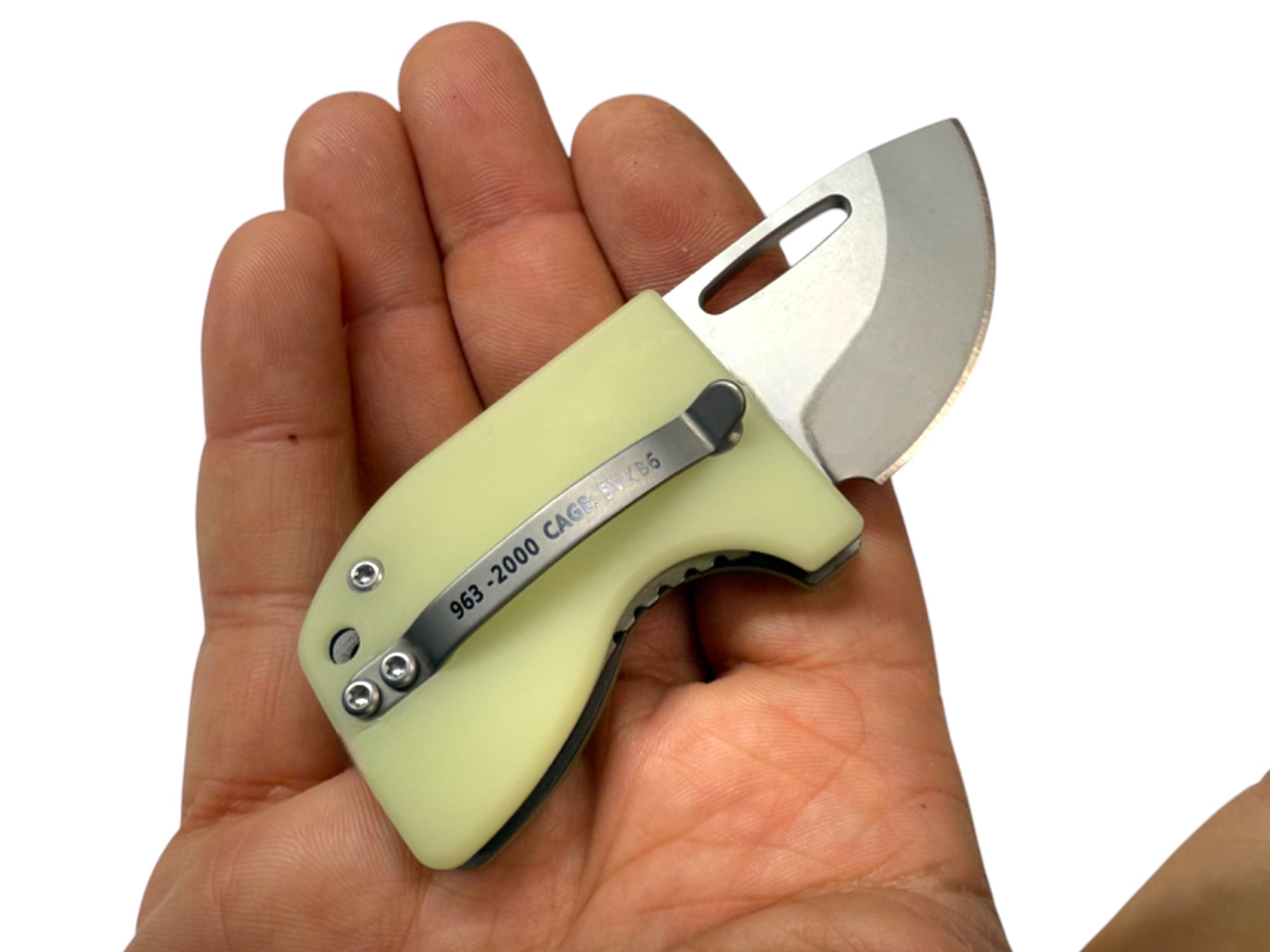 D2 Stub 2.0 Knife - Titanium Frame Lock & (( UGM GLOW )) by Maratac®