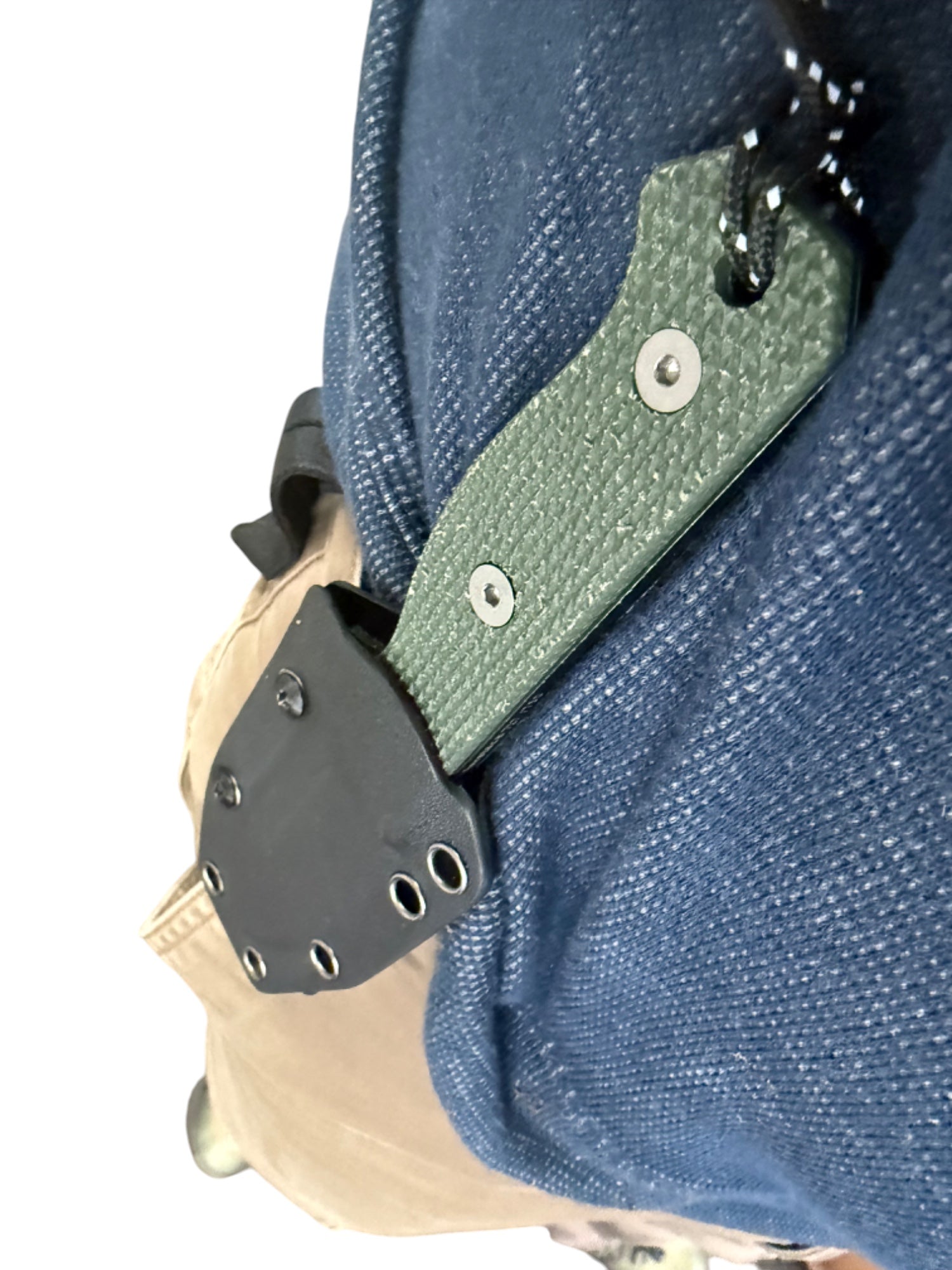 Compact R4A - Ready 4 Action Knife / D2 Fixed Blade ( MICARTA Scales ...