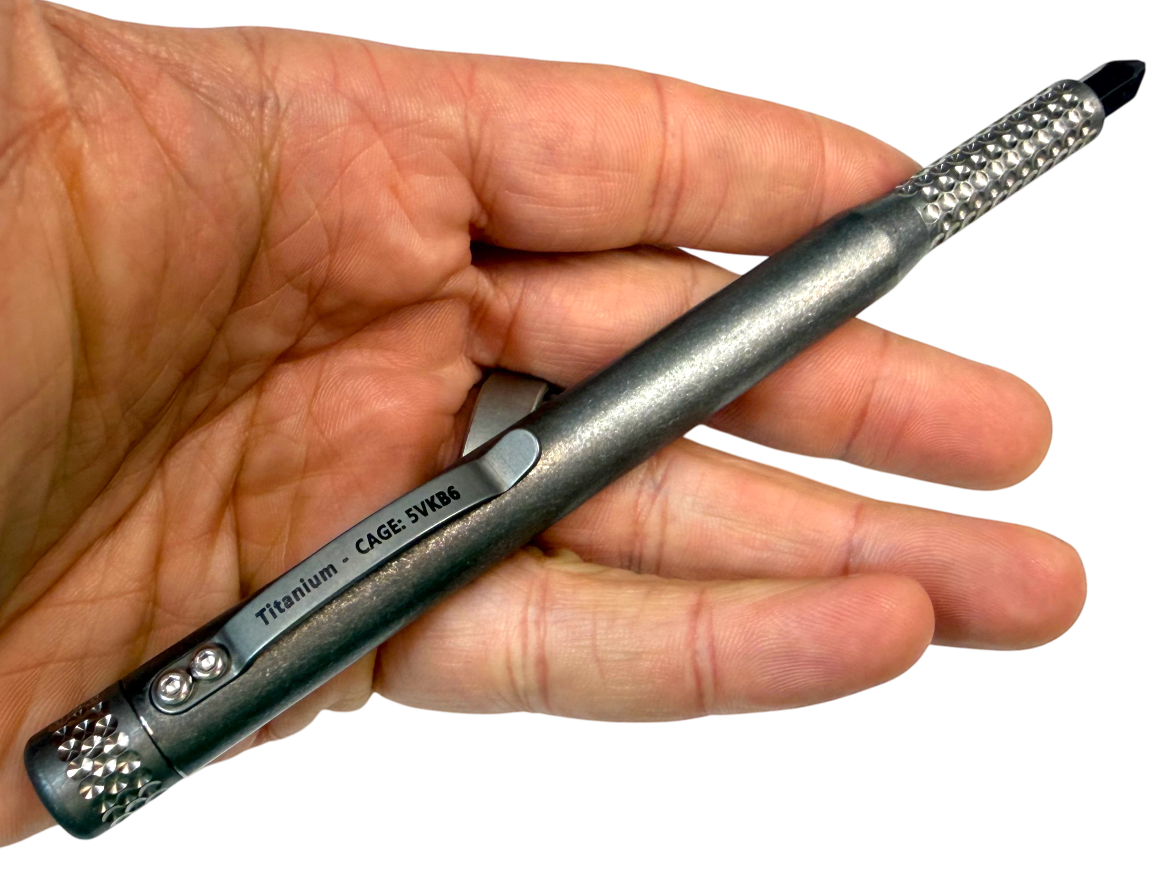 XXL Dual Sided - 1/4" Pen Driver Titanium By Maratac® - New!