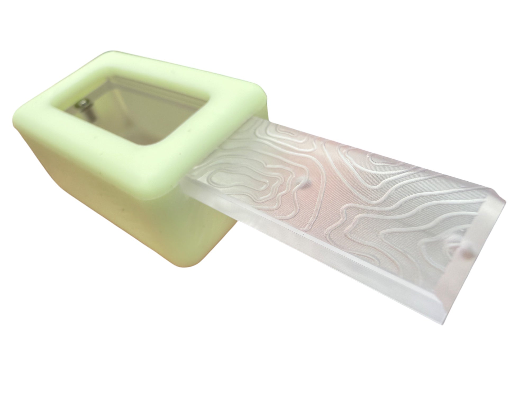 Tiny Polycarbonate Pocket Box - Topo + Glow Silicone Holder - Gen 3 ...