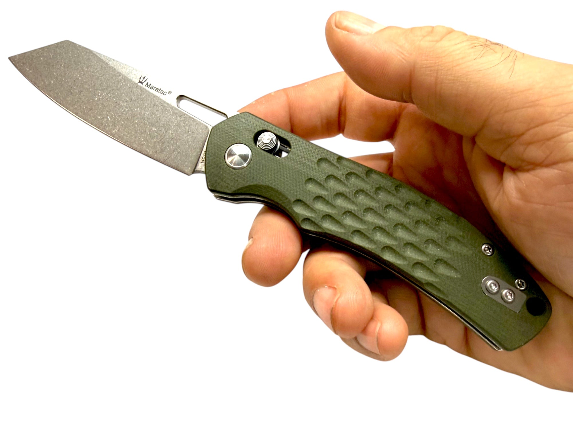 Urban Navigator - Cross Bar - Pocket Knife By Maratac® - OD Green G10 🔥 New 🔥
