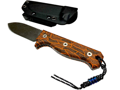 ERGO R4A PRO - Ready 4 Action - Fixed Blade Knife ( Orange Labyrinth G10 ) 🔥 New 🔥