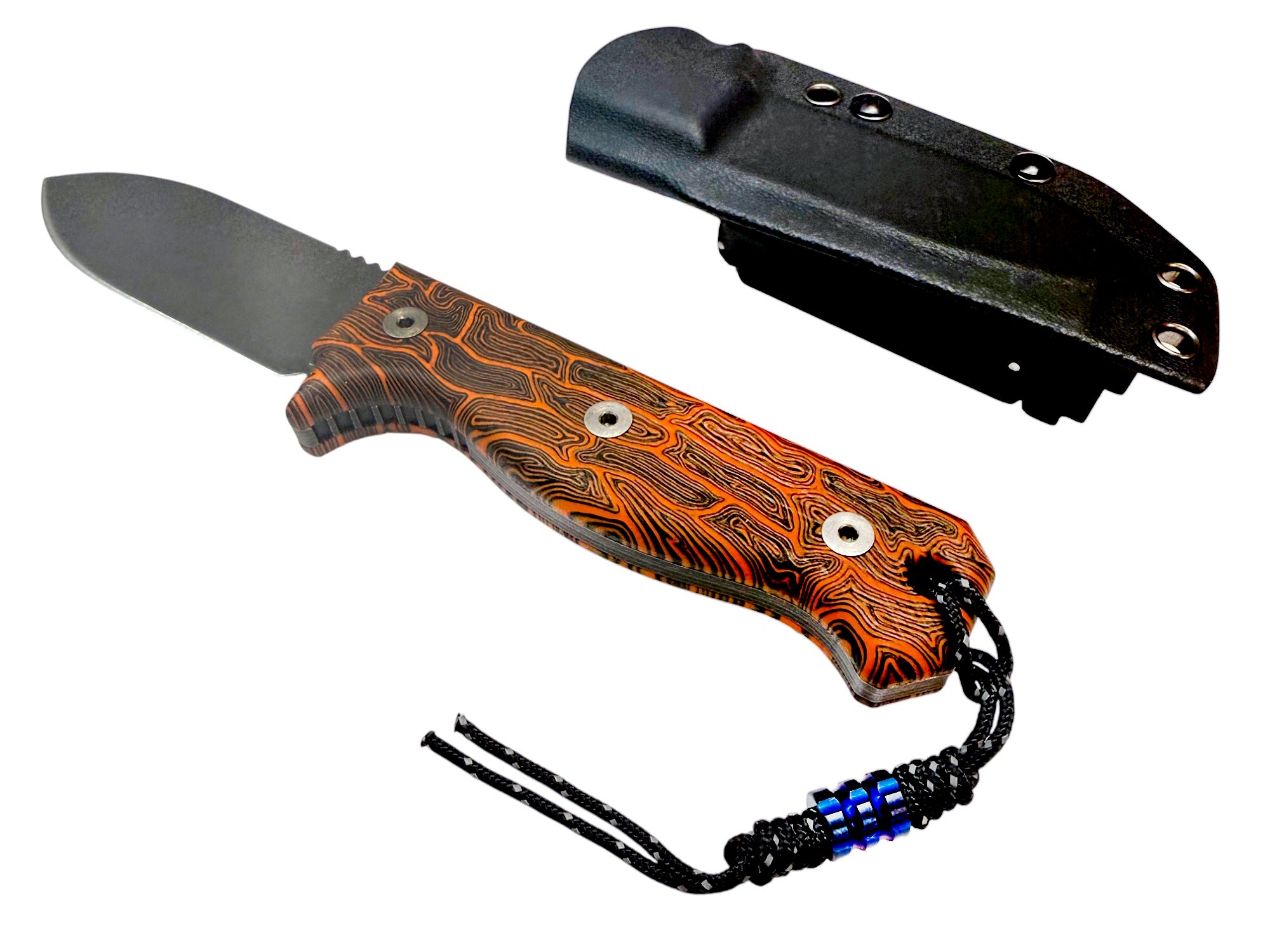 ERGO R4A PRO - Ready 4 Action - Fixed Blade Knife ( Orange Labyrinth G10 ) 🔥 New 🔥