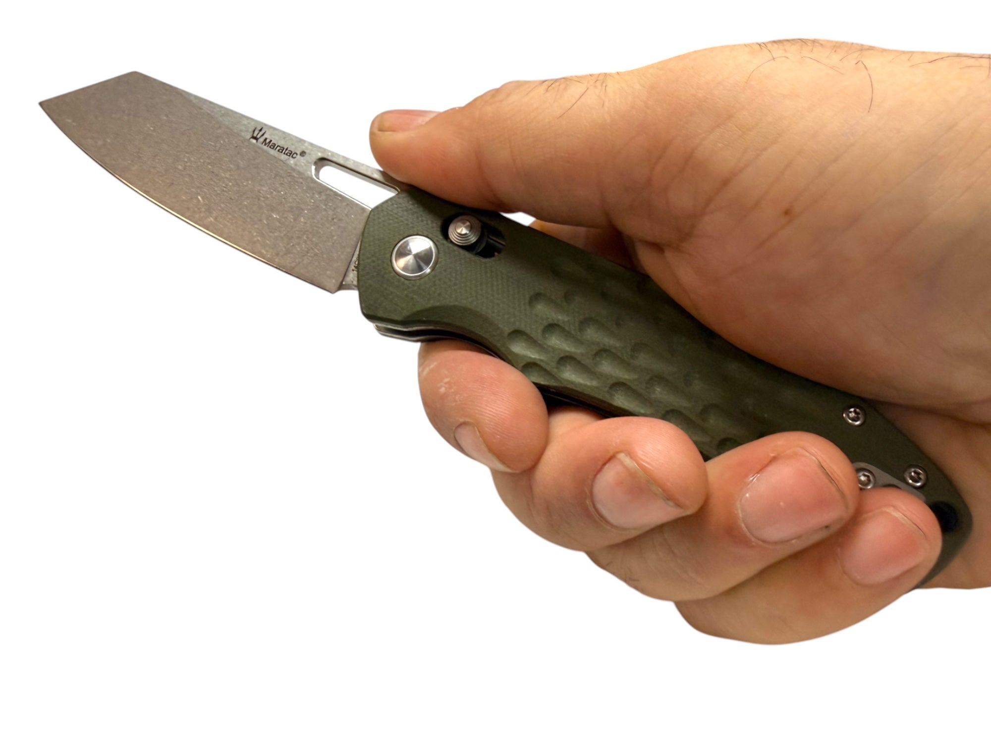 Urban Navigator - Cross Bar - Pocket Knife By Maratac® - OD Green G10 🔥 New 🔥