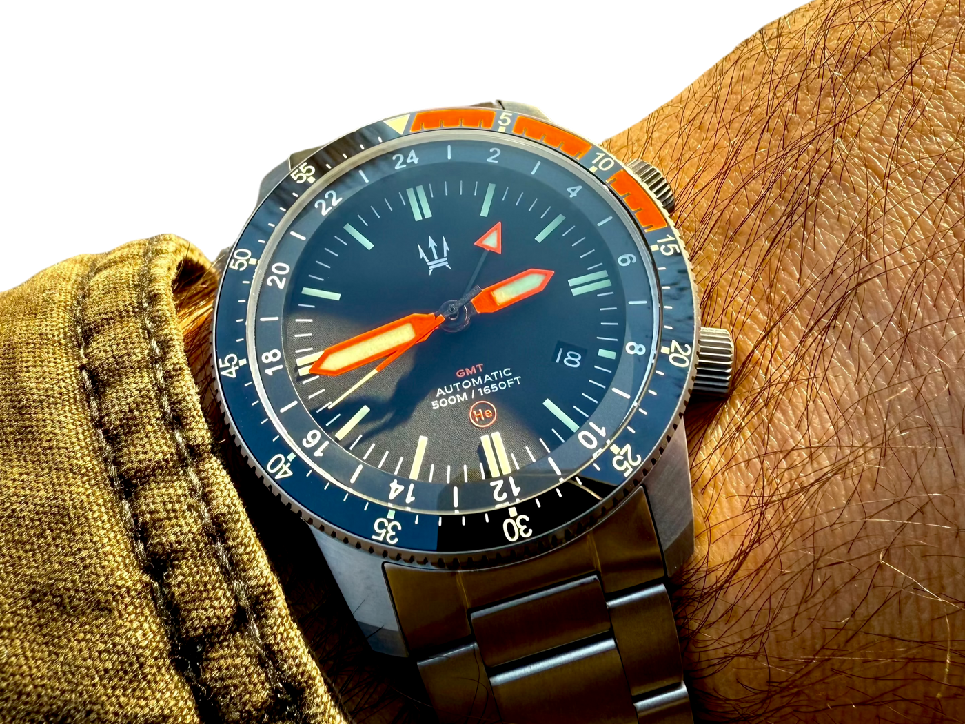 500M Alto Mare 42mm 9075 GMT - Titanium Automatic Watch - By Maratac® 🔥 Limited Stock! 🔥