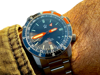 500M Alto Mare 42mm 9075 GMT - Titanium Automatic Watch - By Maratac® 🔥 Limited Stock! 🔥