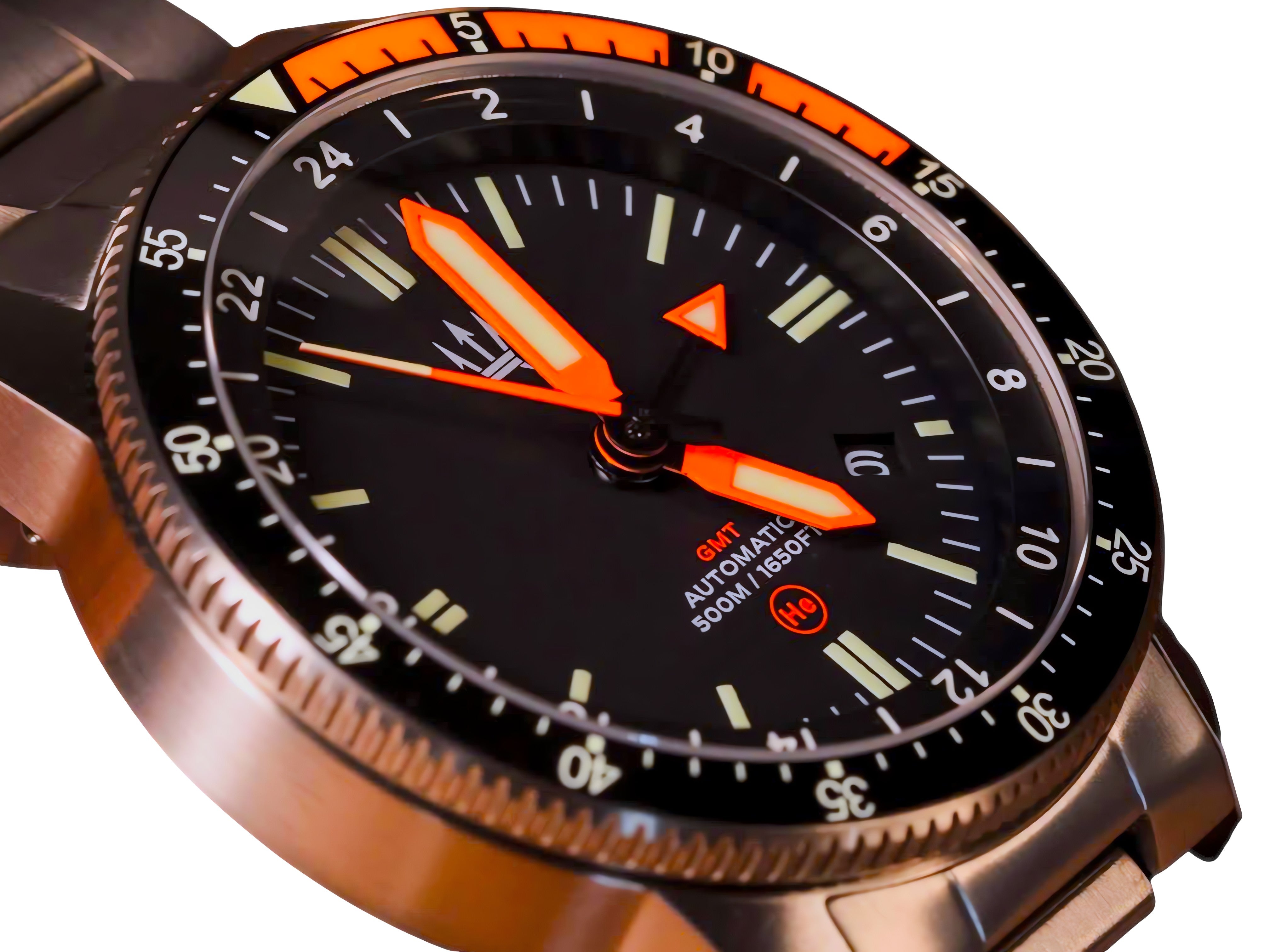 500M Alto Mare 42mm 9075 GMT - Titanium Automatic Watch - by Maratac®