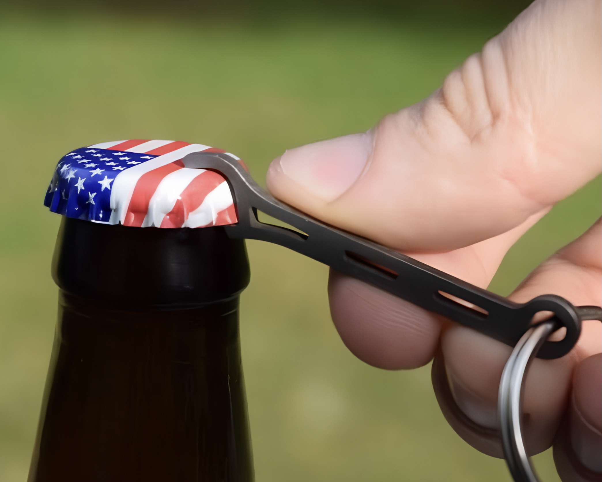 Brew Soldier Bottle Opener + Key Ring ( Proudly U.S.A. Made! )