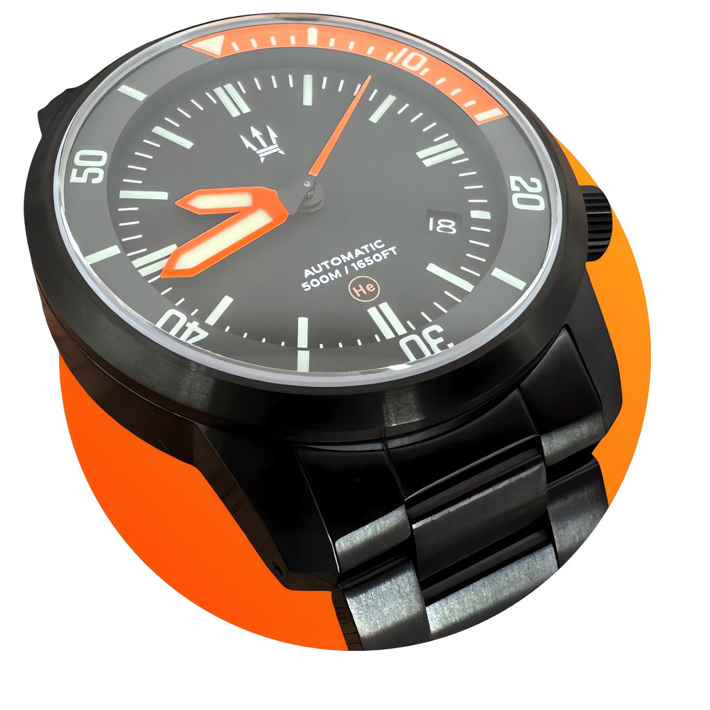 Black DLC - Stainless Steel DC-50 Dual Crown 50ATM Diver Automatic