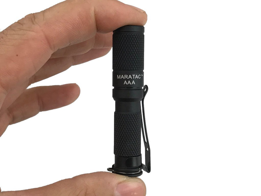 Anodized Aluminum AAA Flashlight by Maratac Rev 5 - CountyComm