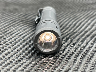Titanium Reylight Stonewash LAN 14500 Flashlight Combo + Battery & Charger