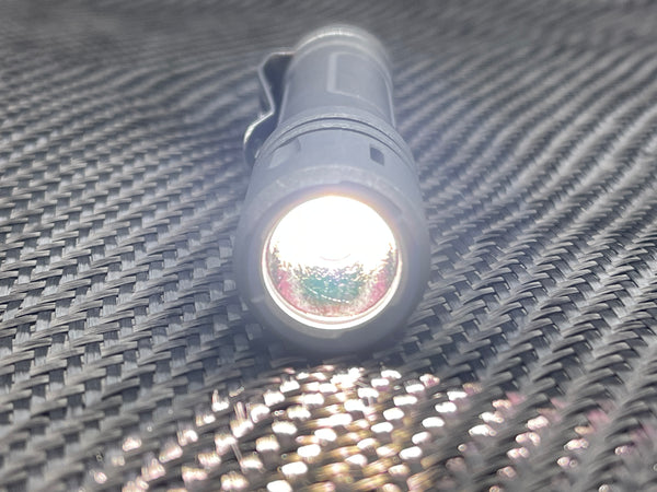 Titanium Reylight Stonewash LAN 14500 Flashlight Combo + Battery & Charger