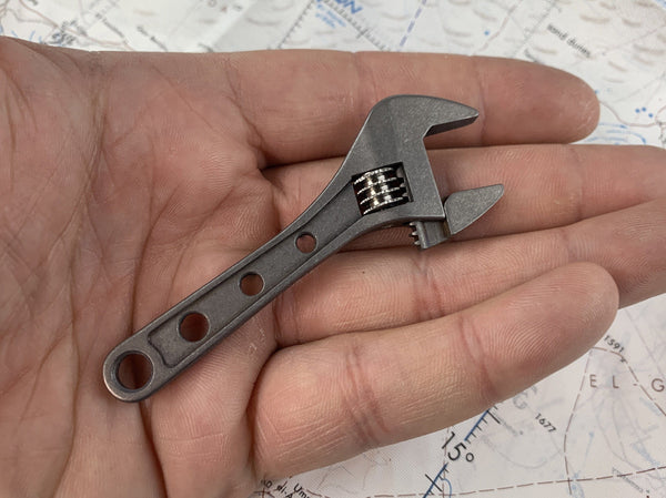 Small Adjustable Wrench - Titanium 3 Inch ( NSN Pending )