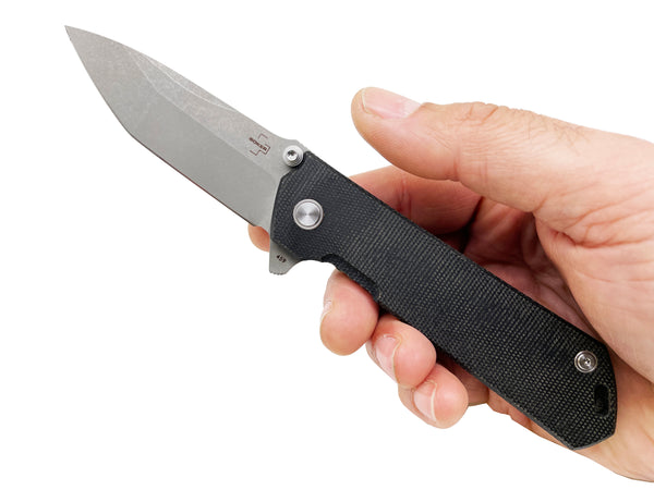 Micarta - Assisted Quick Flip D2 Saber Kihon - Boker Knife - Serialized