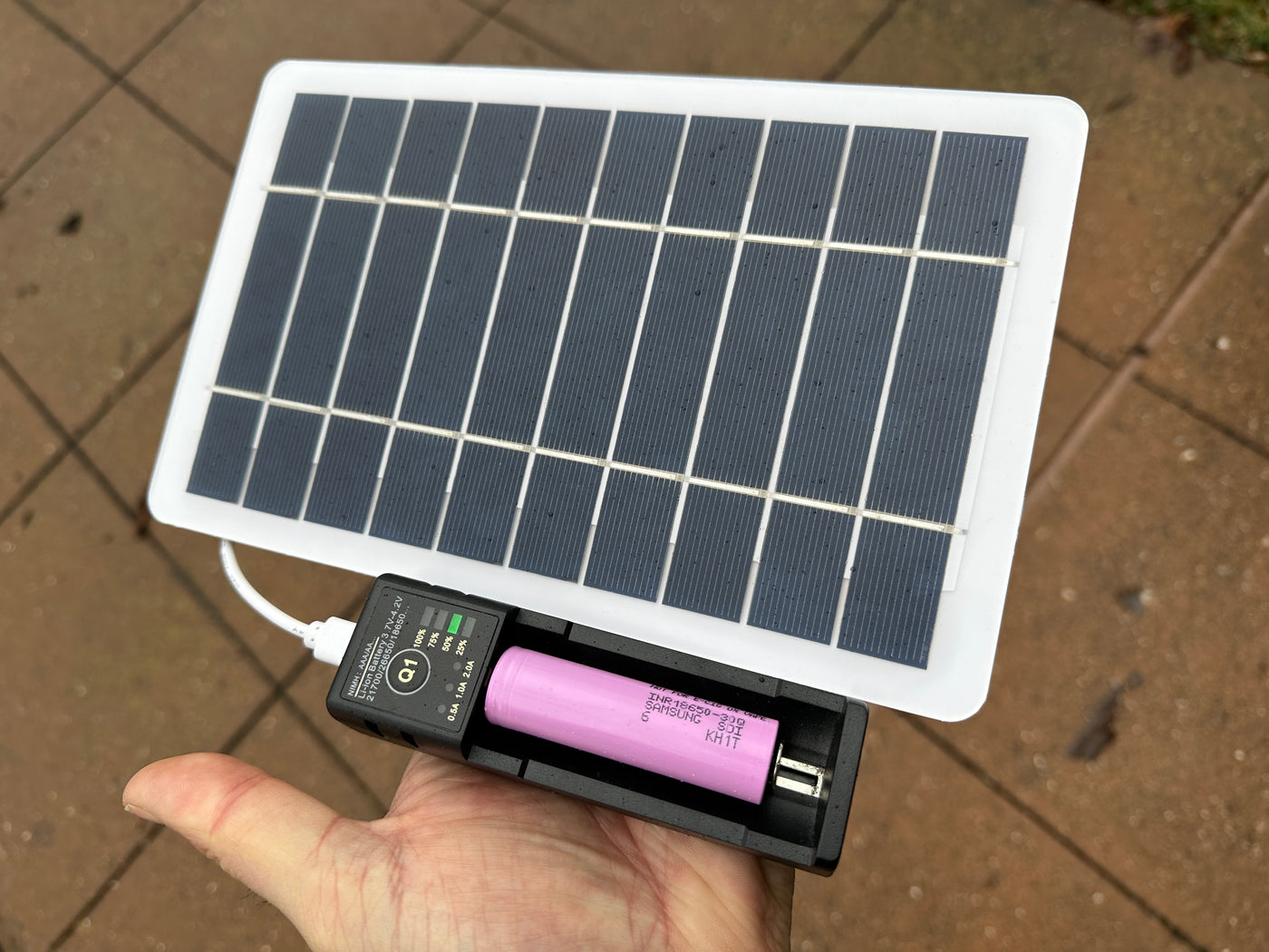 Auxiliary 5V USB Solar Panel Kit + Case