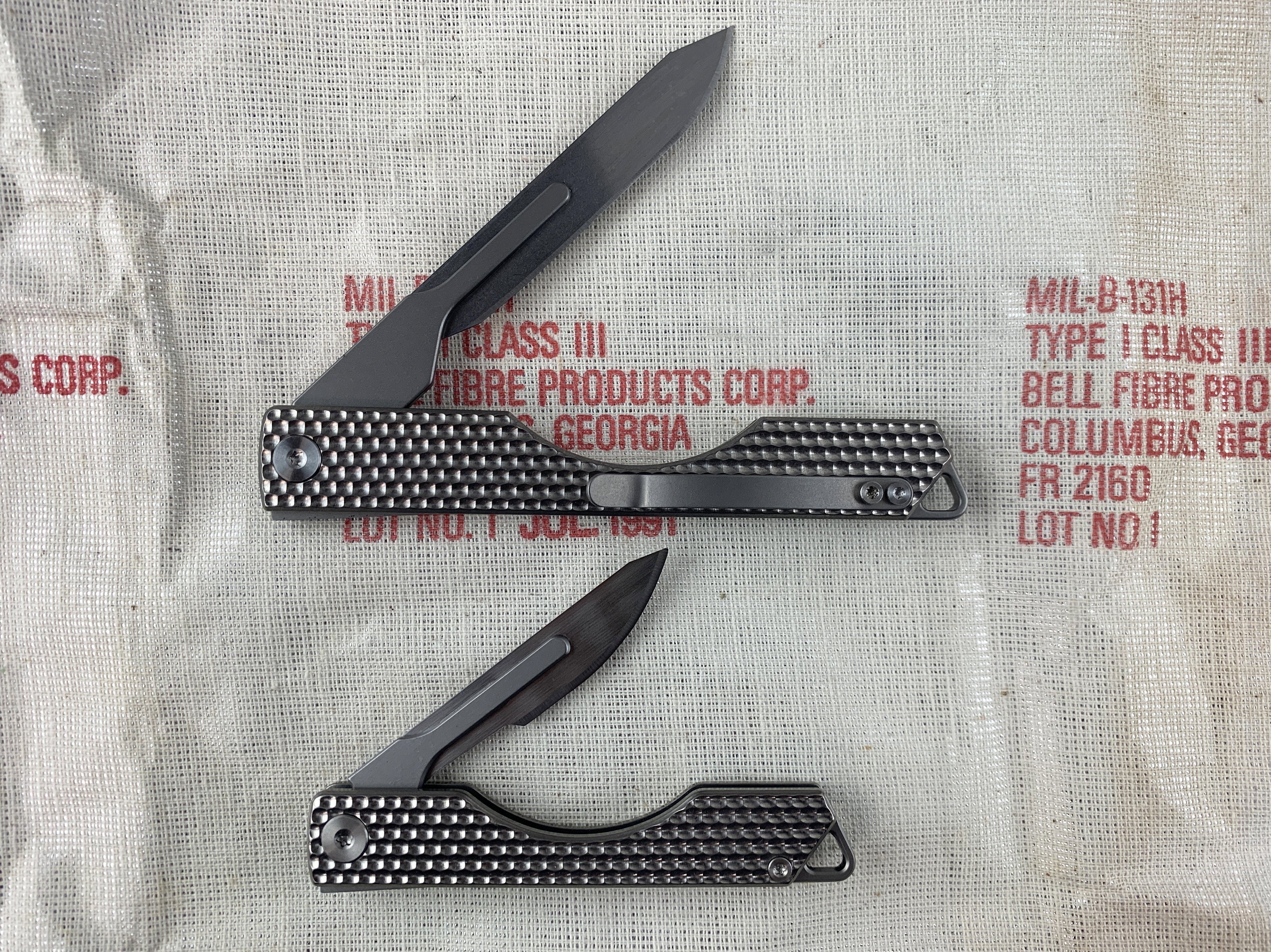 Titanium Utility Knife Scalpel Blade Mini Pocket Tool Survival