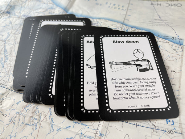 Tactical Hand Signals Cards - Made In USA! - CountyComm