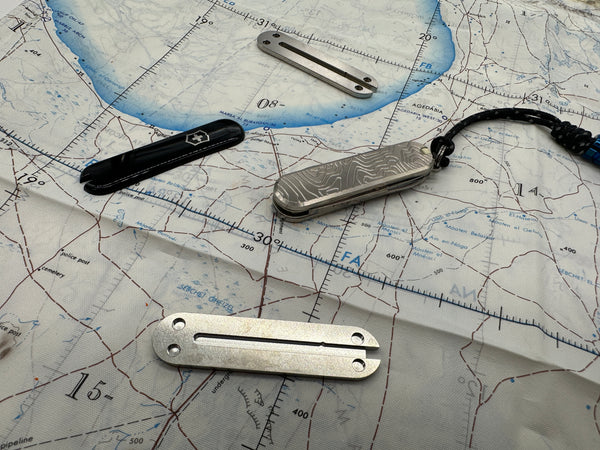 58mm Titanium Scales + Classic Swiss Army Knife Kit