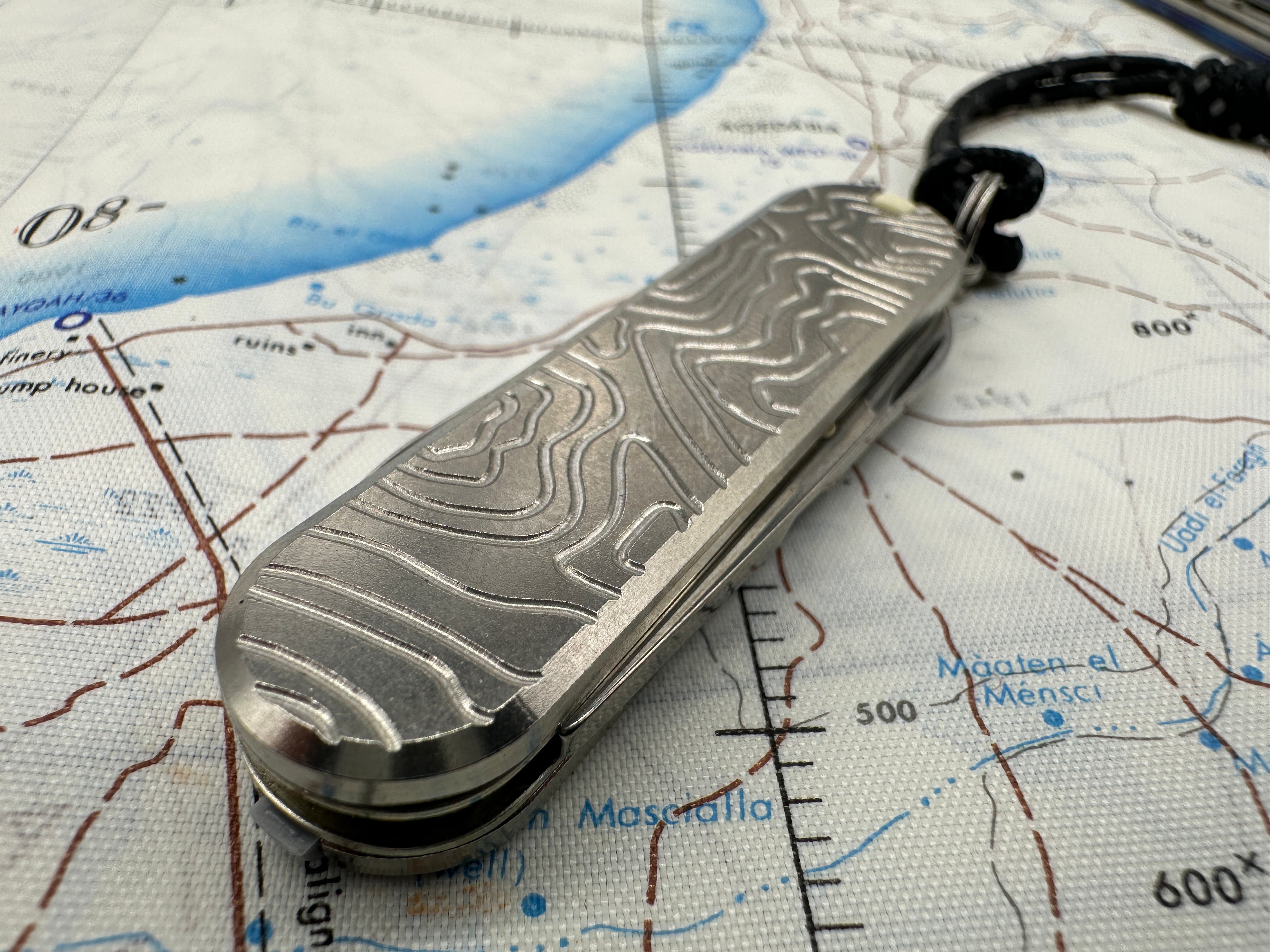 Victorinox Knives Custom Sak Scales Custom Titanium Pioneer X With