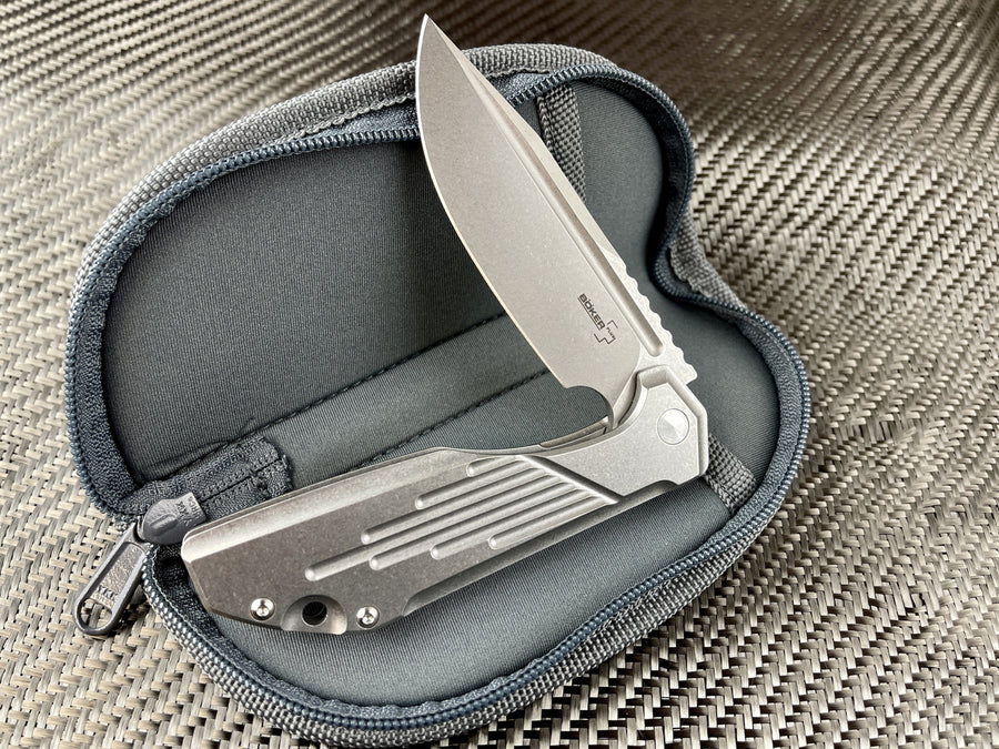 Stainless Steel - Boker Stout Commander Combo + With Knife Taco! - CountyComm