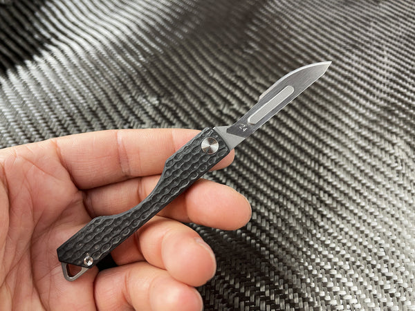 Carbon Fiber Folding Craft Scalpel Knife - CountyComm