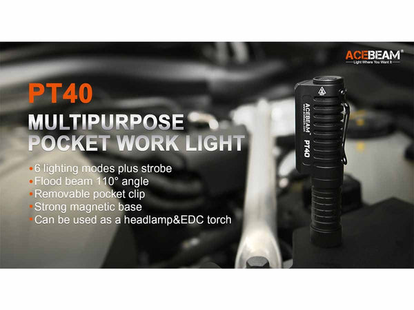 Acebeam 6X-PT40 Work Floodlight & Headlamp!