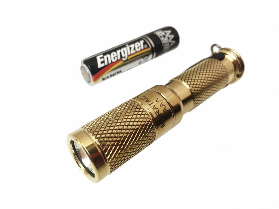 Brass AAA Flashlight by Maratac REV 4 - CountyComm