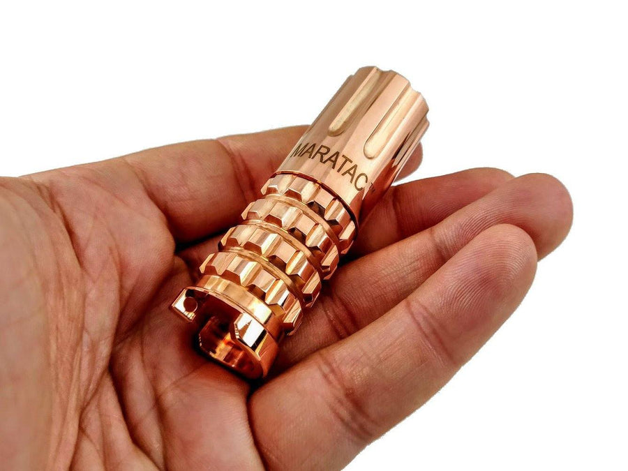 Copper CR123 LED Flashlight by Maratac™ REV 3 - CountyComm