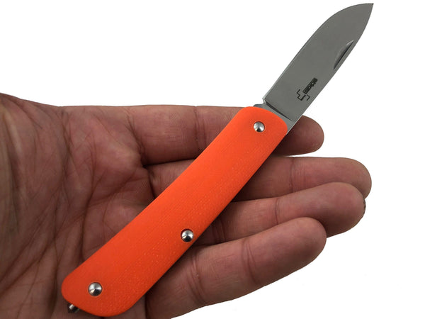 Single Blade - Boker Slip Joint Knife ~ Safety Orange G10 - CountyComm
