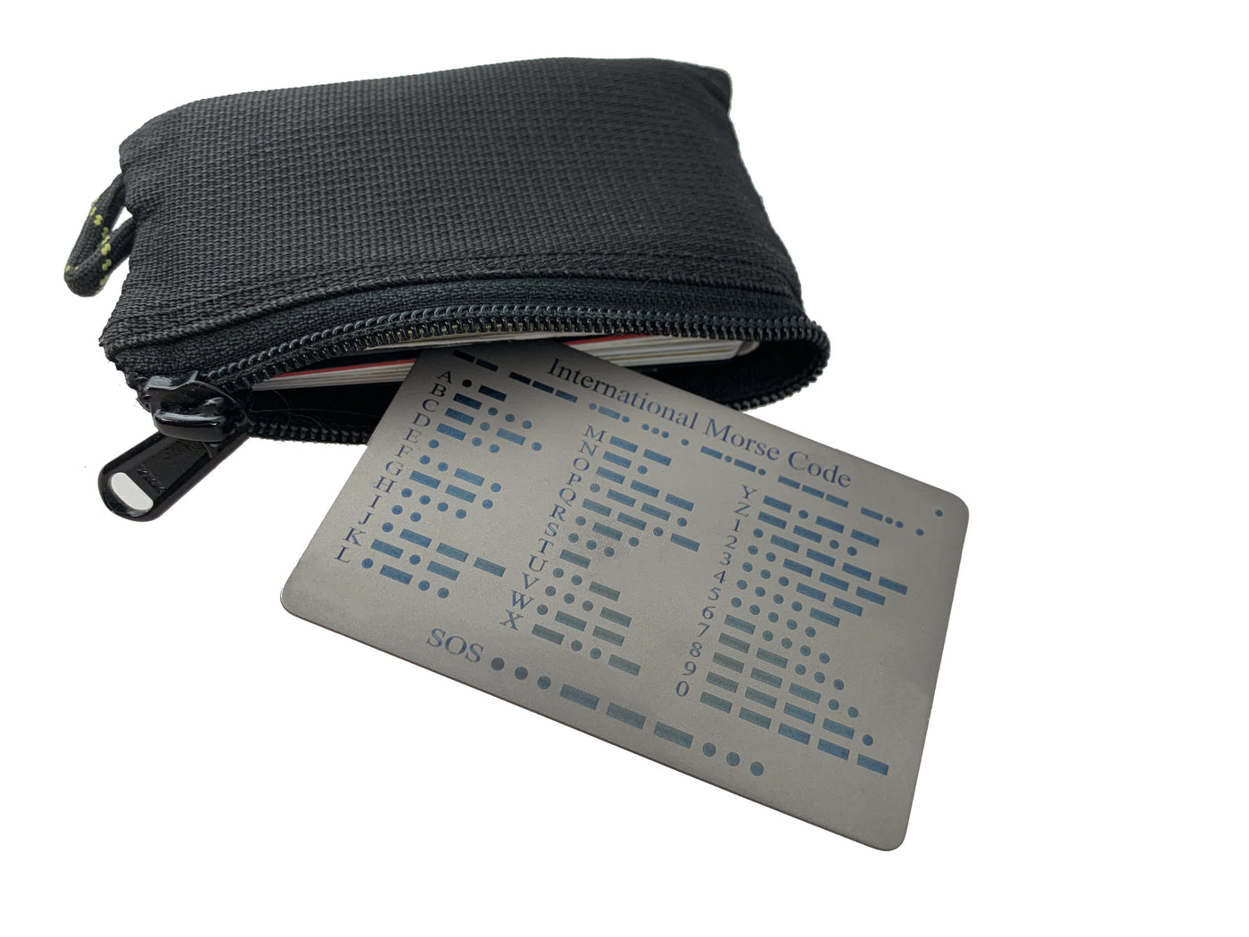 Titanium COMM Card - International Morse Code / SOS / Notes / Measurem ...