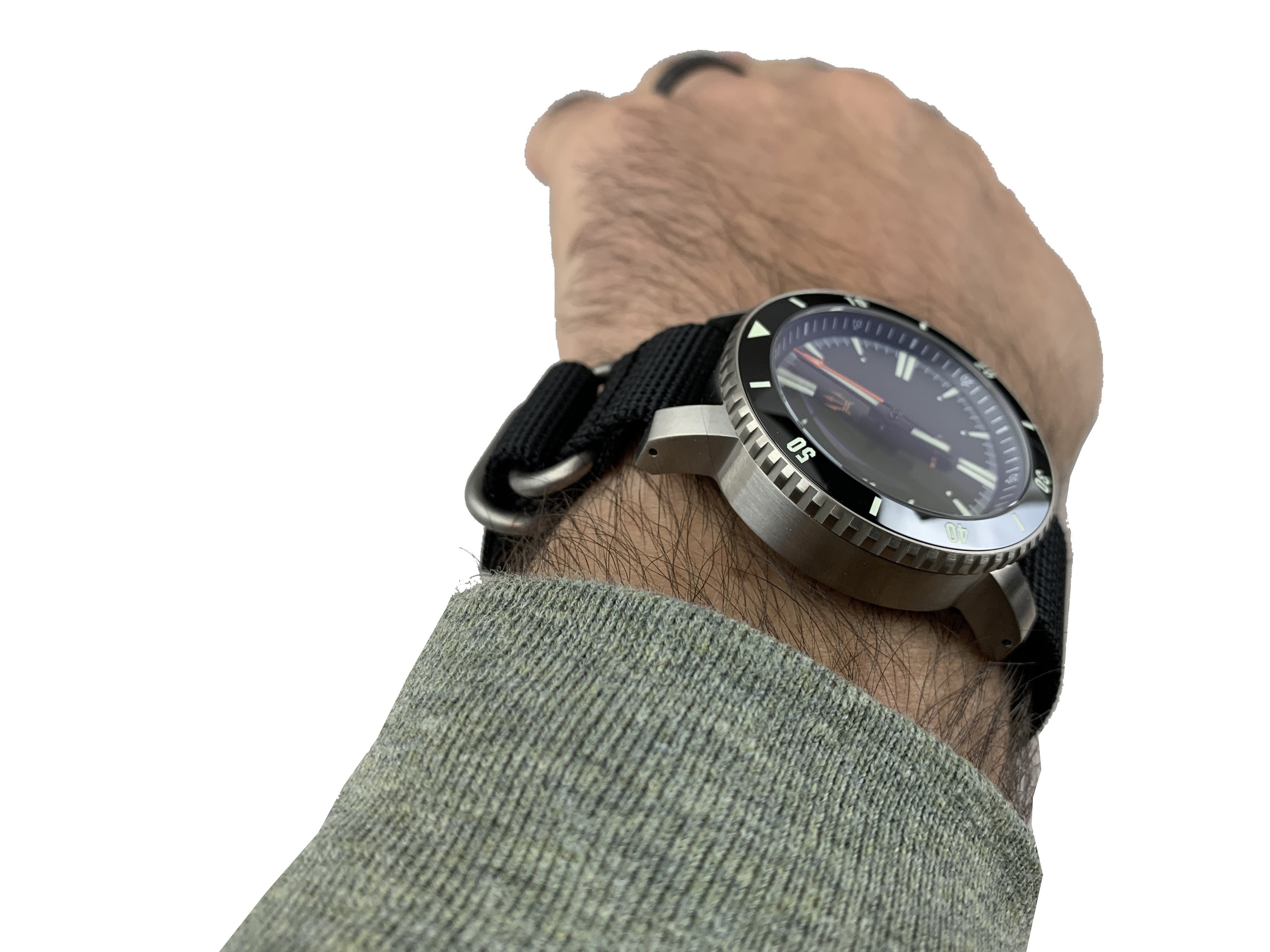 Grey Zulu Strap With PVD Buckle & Keepers – Stirling Timepieces